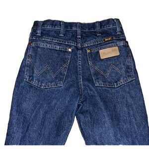 Vintage WRANGLER 27 X 36 Blue Jeans 13MWSPI Regular Straight Leg